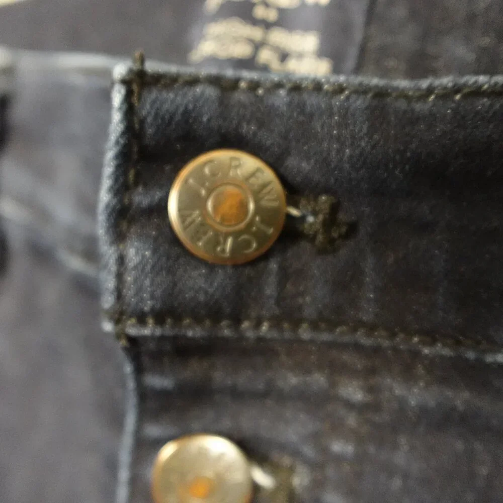 J. Crew jeans high rise‎ crop flare women's 31 dark indigo blue button fly